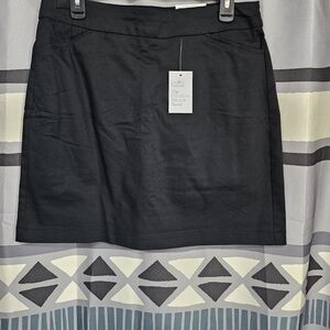 croft & barrow Black Stretch Mini Skort
